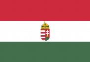 Bandera de Hungría con escudo
