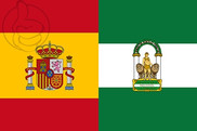 Bandera de España y Andalucía C/E