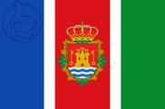 Bandera de Valencia de Alcántara escudo