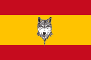 Bandera de España con Lobo