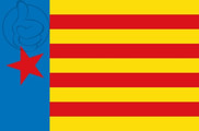 Bandera de Estrelada de Esquerra Valenciana Pendón