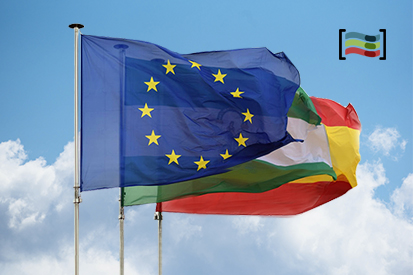 Bandera Paquete 3 España, Unión Europea, Andalucía