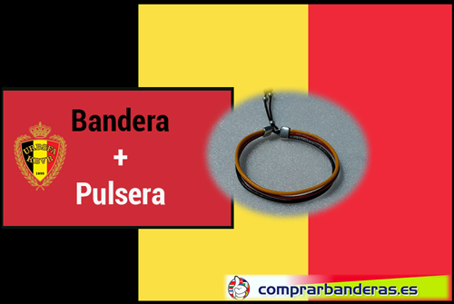 Bandera Bélgica + pulsera