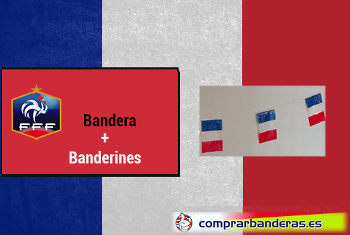Bandera Francia + Banderines