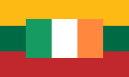 Bandera Lituania - Irlanda