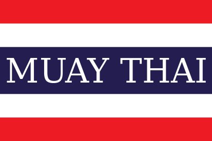 Bandera Tailandia Muay Thai