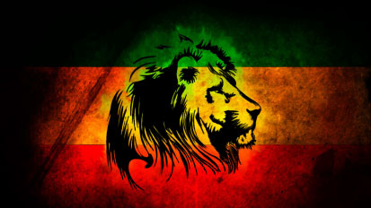 Bandera Rastafari personalizada león