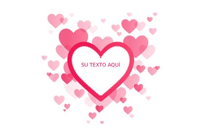 Bandera San Valentín Personalizada