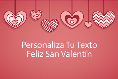 Bandera San Valentin Corazón Colgante