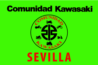 Bandera Comunidad Kawasaki Sevilla Verde