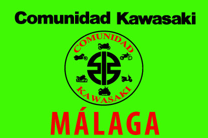 Bandera Comunidad Kawasaki Málaga Verde