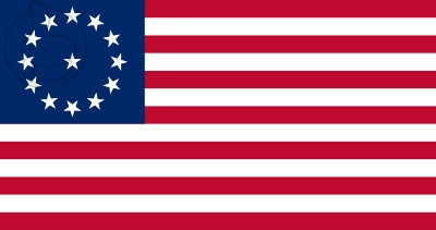 Bandera Estados Unidos Cowpens (1777 - 1795)
