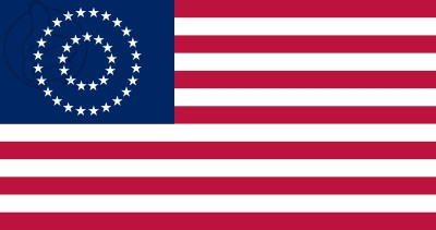 Bandera Estados unidos Medallion Centennial (1867 - 1877)