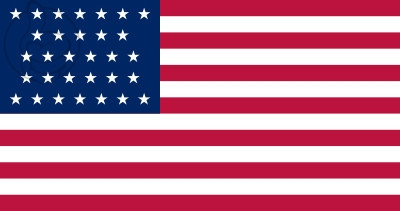 Bandera Estados Unidos (1851 - 1858)