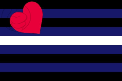 Bandera Orgullo leather