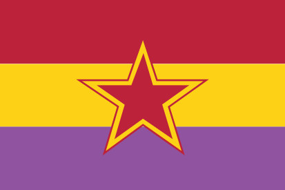 Bandera Republicana Estrella Roja