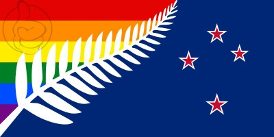 Bandera Nueva Zelanda GAY