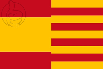 Bandera España y Cataluña