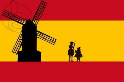 Bandera España Don Quijote