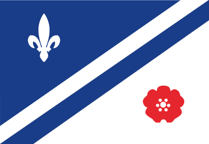 Bandera Drapeau franco-albertain