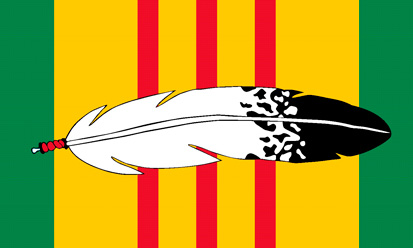 Bandera Veteranos Nativos de Vietnam
