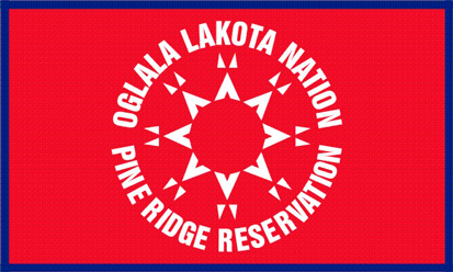 Bandera Oglala Sioux versión alternativa