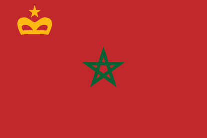 Bandera Enseña Civil Marruecos