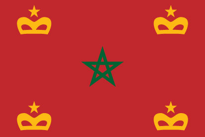 Bandera Enseña naval Marruecos
