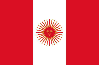 Bandera Perú 1822 -1825