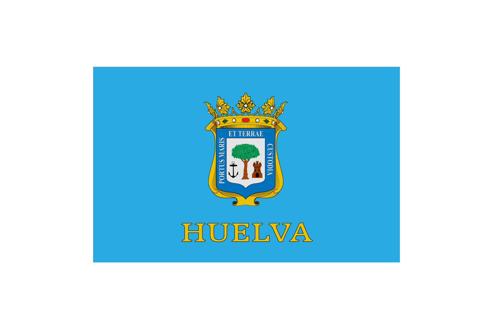Bandera Huelva Ciudad Personalizada