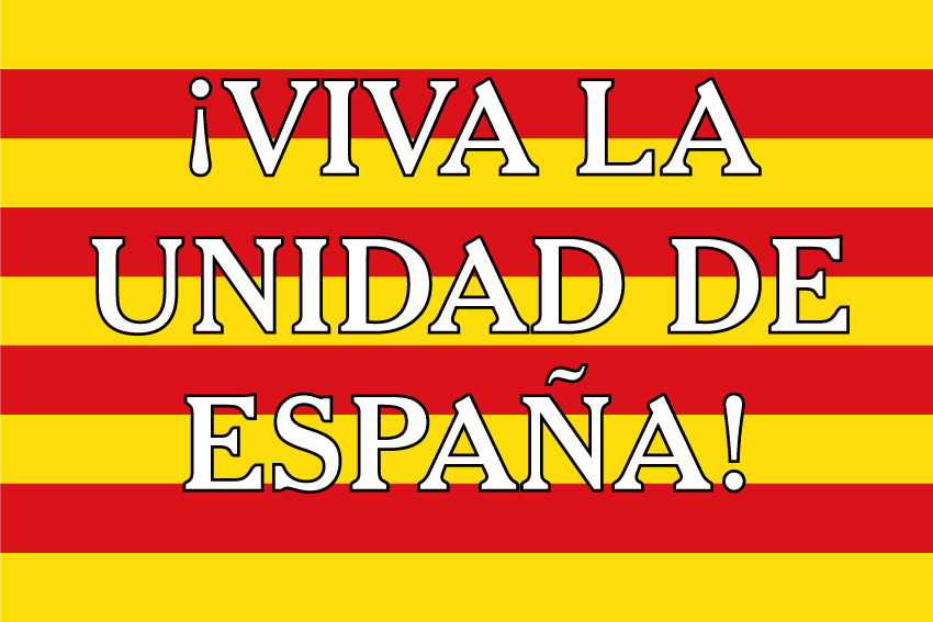 Bandera Unidad de España Cataluña