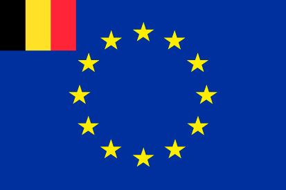 Bandera Europa+Bélgica