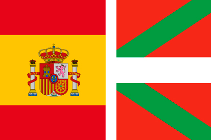 Bandera España y País Vasco