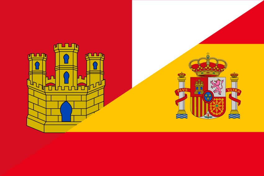 Bandera España-Castilla la Mancha