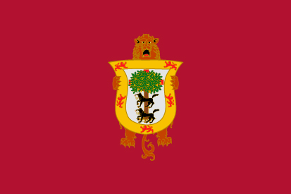 Bandera Vizcaya con escudo antiguo
