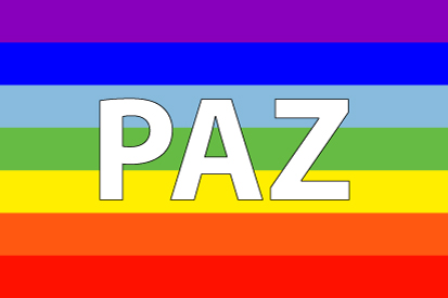 Bandera Paz arcoiris