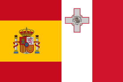 Bandera España y Malta