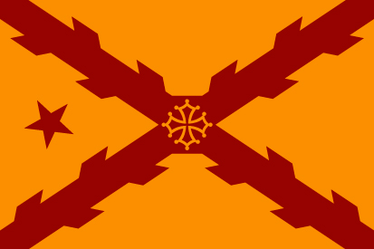 Bandera Independentista Occitania Carlista