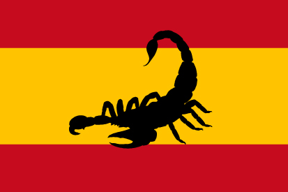 Bandera España alacrán