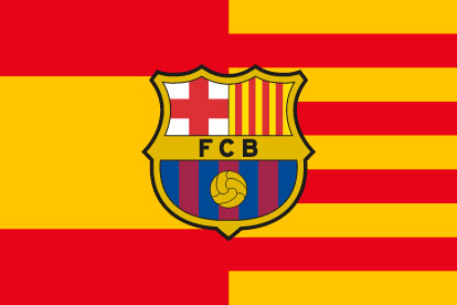 Bandera España Cataluña FC Barcelona