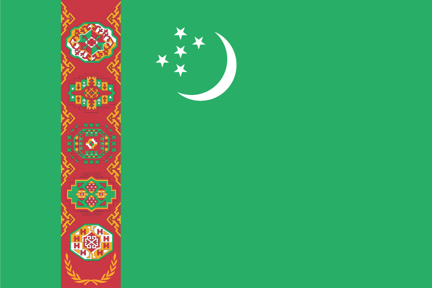 Bandera Turkmenistán