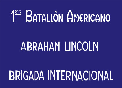 Bandera Batallón Abraham Lincoln