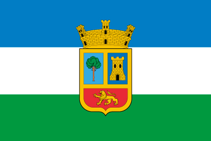 Bandera El Espinar con escudo