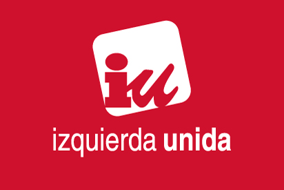 Bandera Izquierda Unida roja