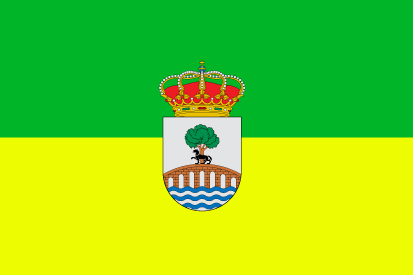 Bandera Valderredible con escudo