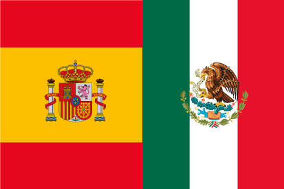 Bandera España México