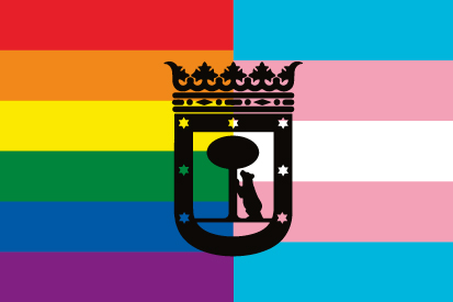Bandera LGTBI Trans Madrid