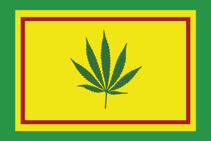 Bandera Hoja Cannabis 2