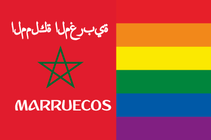Bandera Marruecos LGTB