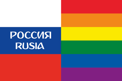 Bandera Rusia LGTB